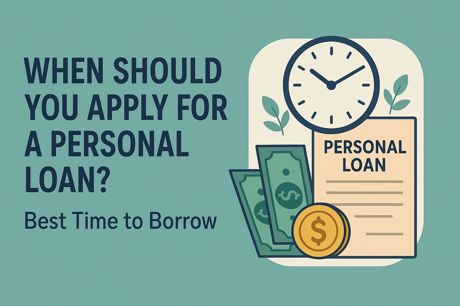 When Should You Apply for a Personal Loan? Best Time to Borrow