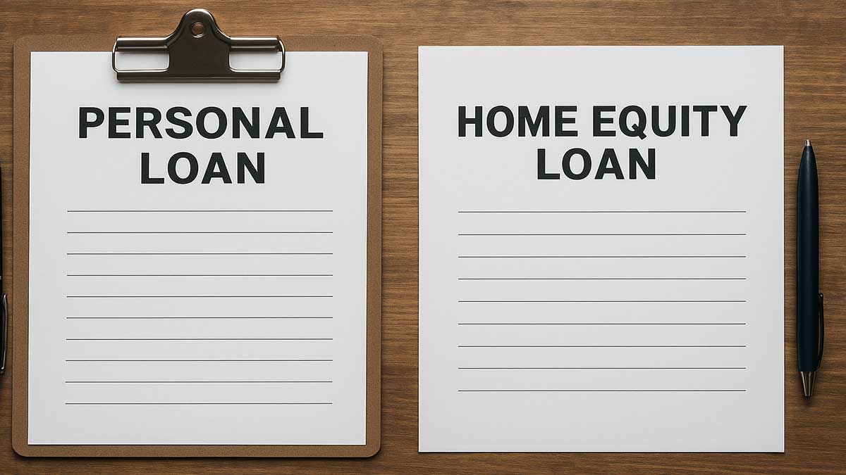 Comparison between personal and home equity loan documents